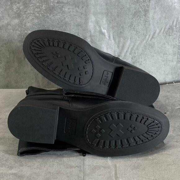 STYLE & CO Women's Black Marliee Full Side-Zip Round-Toe Tall Riding Boots SZ7.5 - Picture 5 of 8